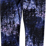 Roxy Women's Daybreak Technical Baselayer Leggings 2020 - Pair of black leggings with a subtle pink and white pattern.