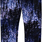 Roxy Women's Daybreak Technical Baselayer Leggings 2020 - Pair of black leggings with a subtle white pattern and pink logo on the left hip.