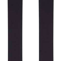 Faction Prodigy 1 System Ski With Strive 11 GW Bindings 2024 - A black ski with a green logo on top, featuring a distinctive curved tip and a sleek design.