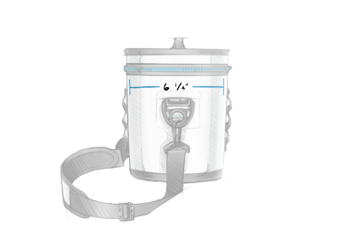 Yeti Hopper Flip 8 Personal Cooler - A white cooler with a handle and zipper on top, featuring a small blue logo in the center.