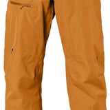 Flylow Cage Shell Pant 2023 - Black snow pants with reflective logo on left thigh and zippered pockets.