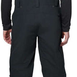 Flylow Firebird Shell Bib Pants 2024 - Black bib pants with black suspenders and silver buckles.
