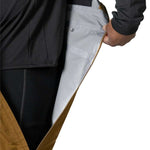 Flylow Firebird Shell Bib Pants 2024 - Black bib pants with a subtle white stripe on the side of the leg.