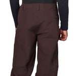 Flylow Firebird Shell Bib Pants 2024 - Black bib pants with a subtle white pattern on the front and back, featuring black suspenders and a black zipper.