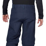 Flylow Firebird Shell Bib Pants 2024 - Black bib pants with a subtle white pattern on the front and back, featuring black suspenders and a black buckle.