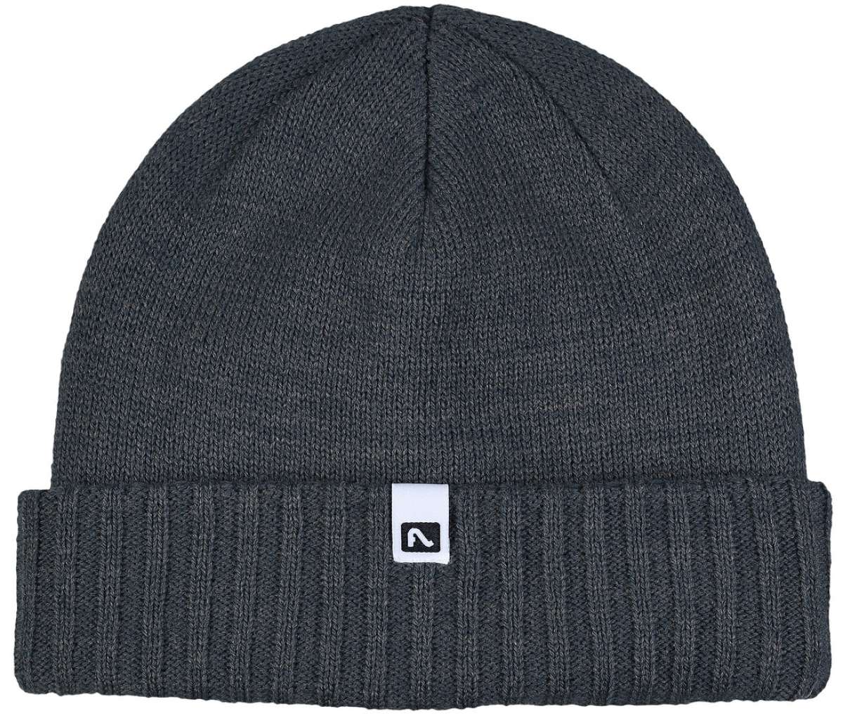 Flylow Forecaster Beanie 2023 - A dark gray beanie with a small white logo on the front.