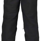 Flylow Patrol Shell Pant 2024 - Black snow pants with diagonal zippered pockets on each thigh and a black belt loop at the back waist.
