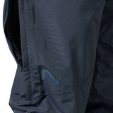 Flylow Patrol Shell Pant - Black pants with diagonal striped pattern on left leg, black hardware and zipper fly.