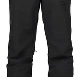 Flylow Patrol Shell Pant - Black snow pants with zippered pockets on the side of each leg.