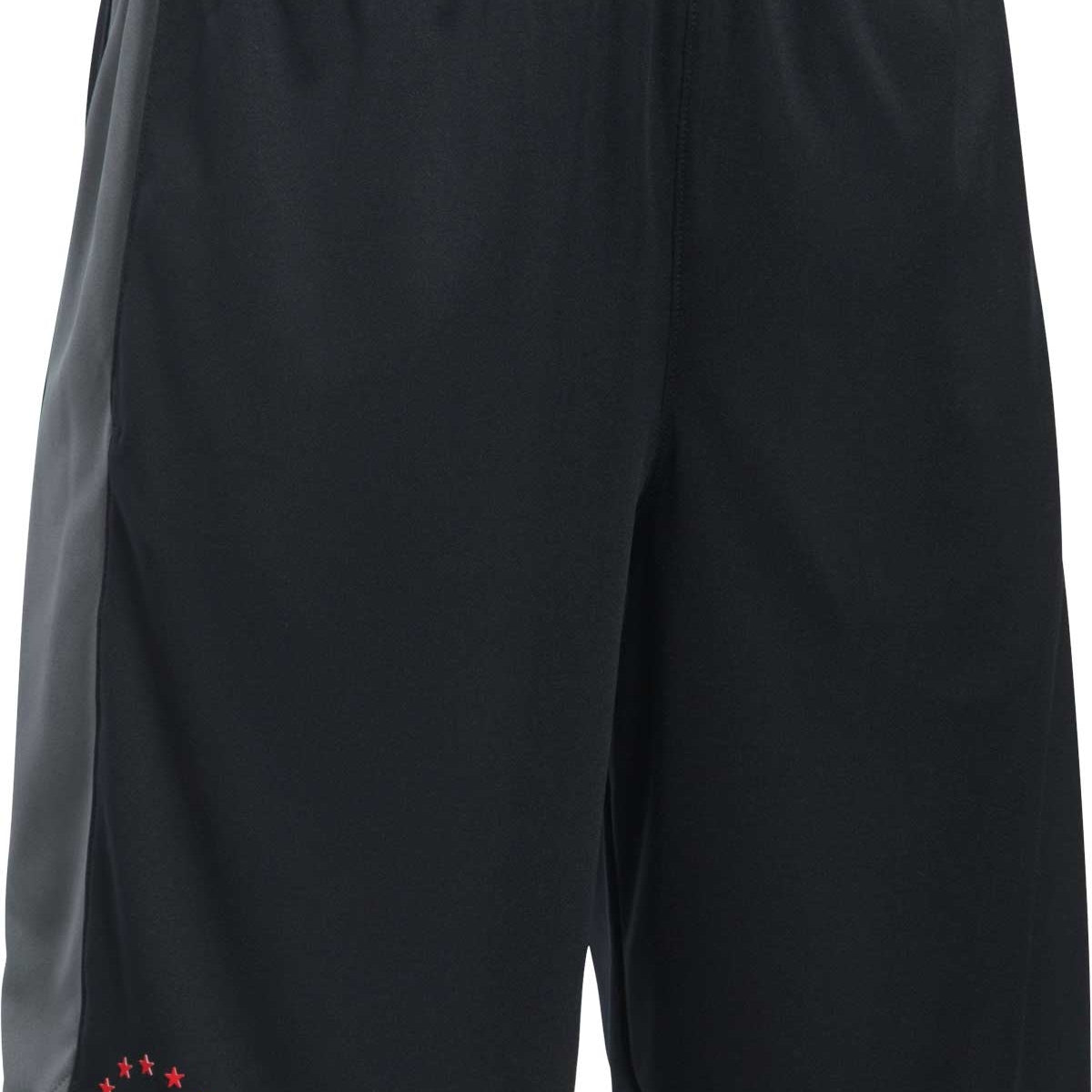 Under Armour Boy's Freedom Shorts - Red shorts with white stripes on the sides.