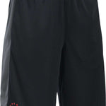 Under Armour Boy's Freedom Shorts - Red shorts with white stripes on the sides.