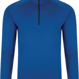Dare2B Men's Fuseline III Stretch Half Zip T-Neck 2017-2018 - A royal blue half-zip pullover with a high collar and zip running down the front.