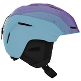 Giro Junior's Neo MIPS Helmet 2024 - A black helmet with a white logo on the front and a strap in the back.
