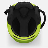 Giro Junior's Neo MIPS Helmet 2024 - Lime green helmet with a black visor and white logo on the side.