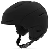 Giro Junior's Neo MIPS Helmet 2024 - A matte black helmet with a sleek, aerodynamic design and ventilation holes on top.