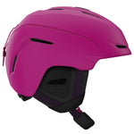 Giro Women's Avera MIPS Helmet 2023 - A pink helmet with a black visor and white accents on the side.