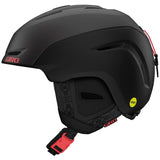 Giro Women's Avera MIPS Helmet 2023 - Black helmet with a white logo on the side and red accents.