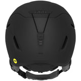 Giro Women's Avera MIPS Helmet 2023 - Black helmet with a matte finish, featuring a prominent MIPS sticker on the side and a black strap at the back.