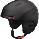 Giro Women's Avera MIPS Helmet 2023 - Black helmet with a white logo on the front and red accents on the sides.