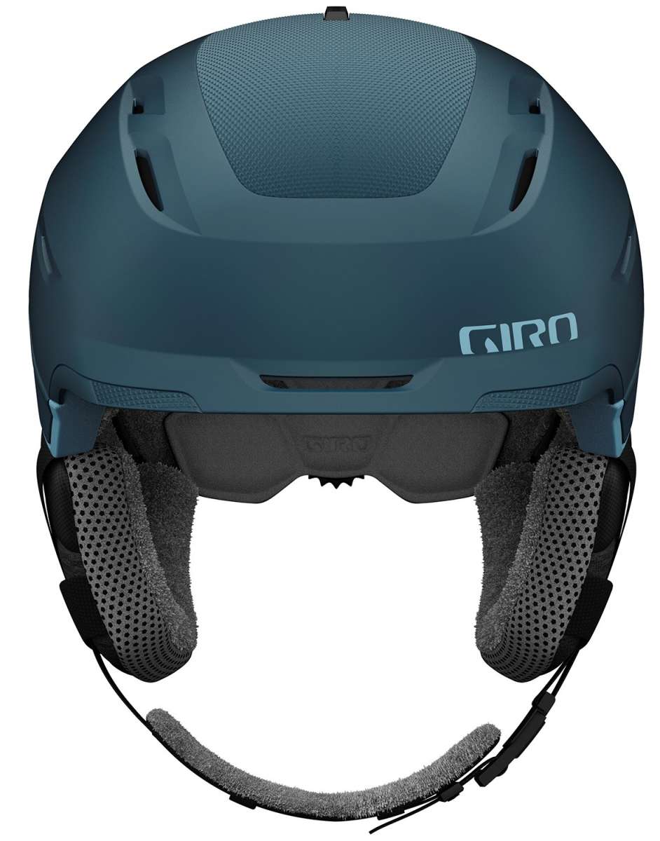 Giro Women's Tenaya Spherical Helmet 2023 - A dark gray helmet with a textured pattern on top and a black chin strap.