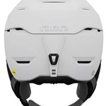 Giro Women's Tenaya Spherical Helmet 2023 - A white helmet with a black chin strap and ventilation holes on top.