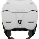 Giro Women's Tenaya Spherical Helmet 2023 - A white helmet with a black chin strap and ventilation holes on top.