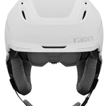 Giro Women's Tenaya Spherical Helmet 2023 - A white helmet with a textured pattern on top and black straps.