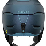 Giro Women's Tenaya Spherical Helmet 2023 - A dark gray helmet with a white logo on the front and a black chin strap.