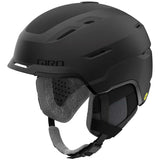 Giro Women's Tenaya Spherical Helmet 2024 - A matte black helmet with a subtle pattern of small, raised dots on its surface.