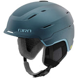 Giro Women's Tenaya Spherical Helmet 2024 - A matte black helmet with a subtle white logo on the front, featuring a sleek design and adjustable straps.