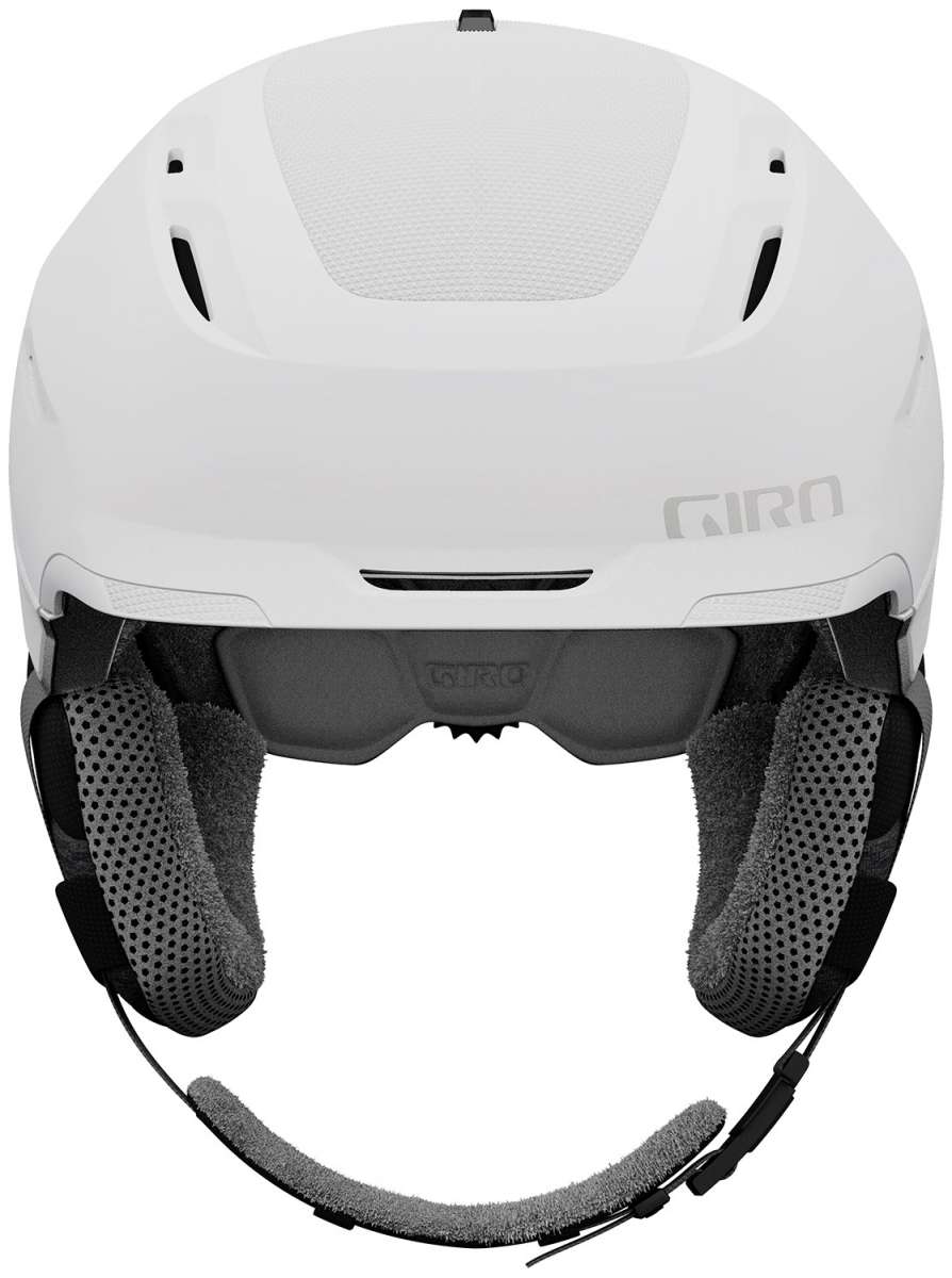 Giro Women's Tenaya Spherical Helmet 2024 - A white helmet with a textured pattern on top and black straps.
