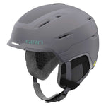 Giro Women's Tenaya Spherical Helmet 2024 - A matte black helmet with a subtle white logo on the front and ventilation holes along the top.