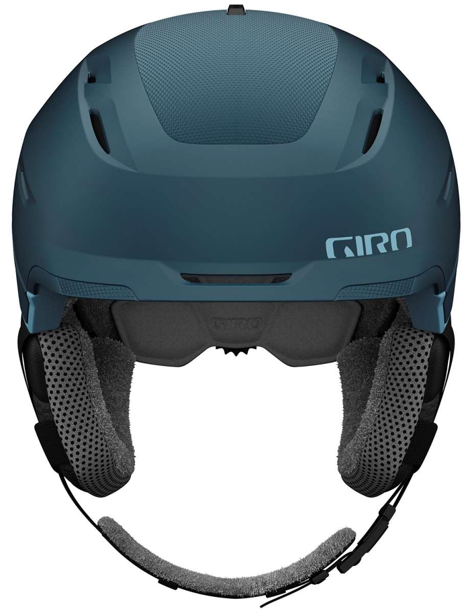 Giro Women's Tenaya Spherical Helmet 2024 - A dark gray helmet with a textured pattern on top and a black chin strap.