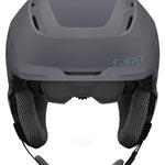 Giro Women's Tenaya Spherical Helmet 2024 - A gray helmet with a textured pattern on top and black straps.