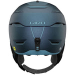 Giro Women's Tenaya Spherical Helmet 2024 - A dark gray helmet with a subtle pattern of lighter gray lines and a black chin strap.