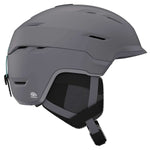 Giro Women's Tenaya Spherical Helmet 2024 - A matte black helmet with a white logo on the front and ventilation holes along the top.