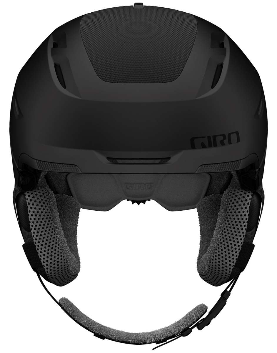 Giro Women's Tenaya Spherical Helmet 2024 - A matte black helmet with a subtle pattern of small, darker dots on its surface.