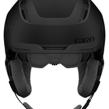 Giro Women's Tenaya Spherical Helmet 2024 - A matte black helmet with a subtle pattern of small, darker dots on its surface.