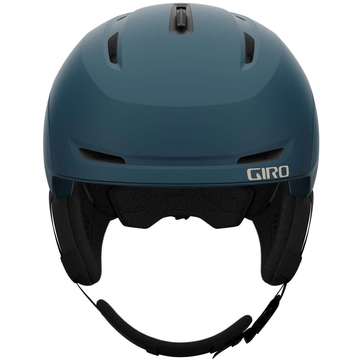 Giro Neo MIPS Helmet 2022-2023 - A matte black helmet with a white logo on the front and ventilation holes along the top.