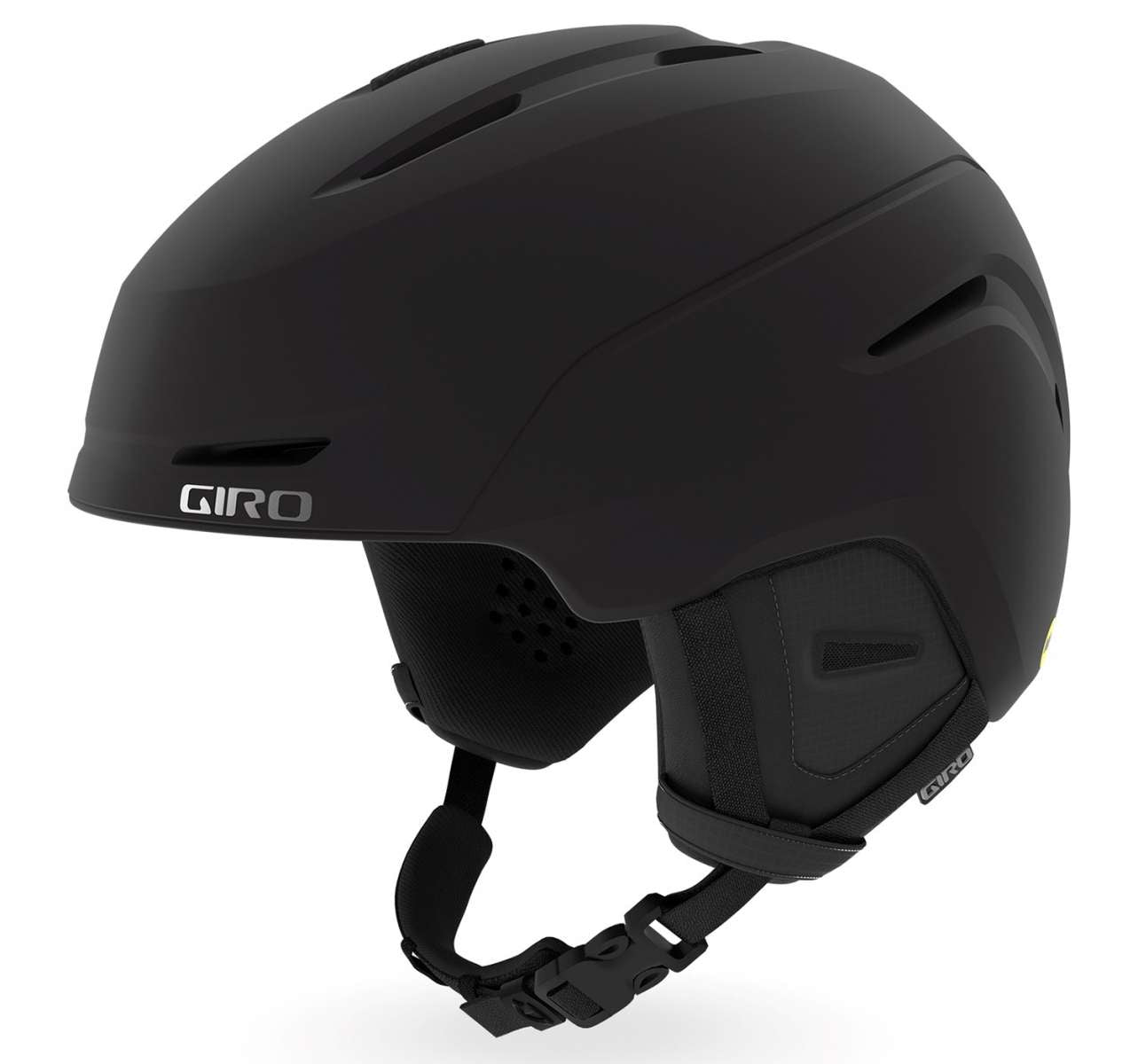 Giro Neo MIPS Helmet 2022-2023 - Matte black helmet with a sleek, aerodynamic design and ventilation system visible on top.