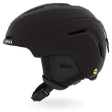 Giro Neo MIPS Helmet 2024 - A black helmet with a white logo on the side, featuring a sleek design and a prominent MIPS label.