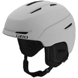 Giro Neo MIPS Helmet 2024 - A white helmet with a black strap under the chin and ventilation holes on top.