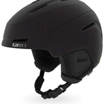 Giro Neo MIPS Helmet 2024 - A matte black helmet with a sleek, aerodynamic design and ventilation holes on top.