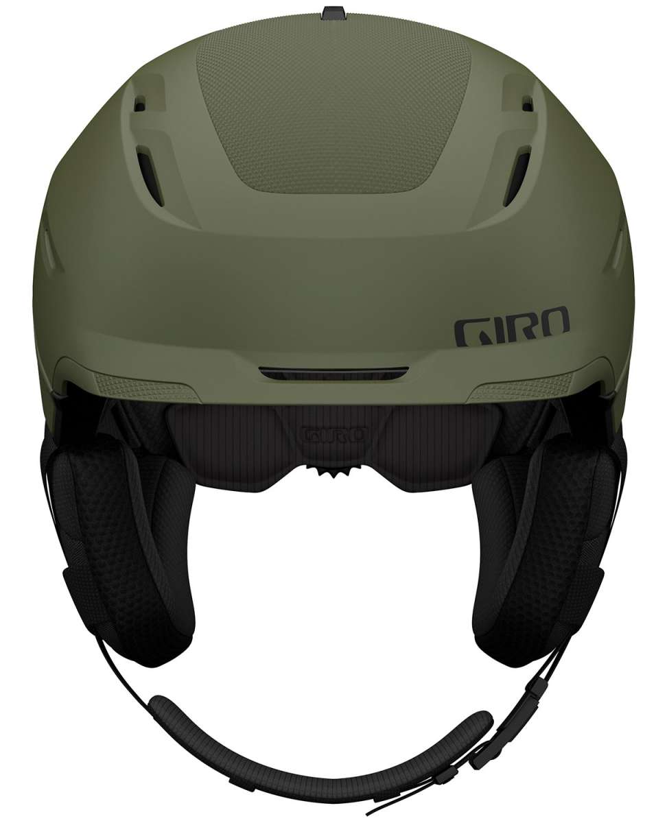 Giro Tor Spherical Helmet 2023 - A matte green helmet with a textured top and black straps.