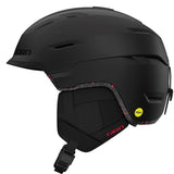 Giro Tor Spherical Helmet 2023 - A matte black helmet with a subtle red logo on the side and a sleek, aerodynamic design.