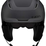 Giro Tor Spherical Helmet 2024 - A matte black helmet with a subtle grid pattern on top and ventilation holes along the sides.