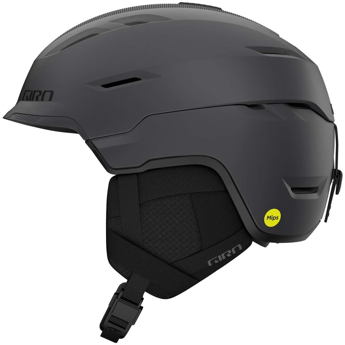 Giro Tor Spherical Helmet 2024 - A matte black helmet with a sleek, aerodynamic design and a subtle Giro logo on the front.
