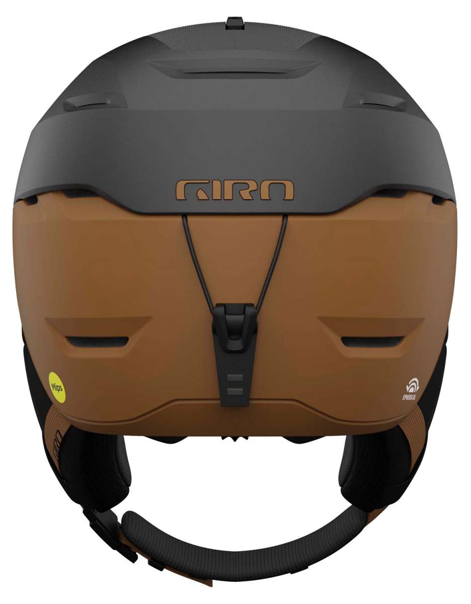 Giro Tor Spherical Helmet 2024 - A matte black helmet with a subtle white logo on the front and ventilation grills along the sides.