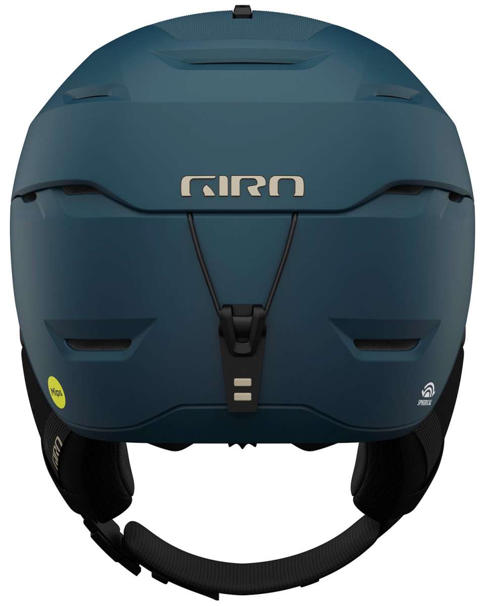 Giro Tor Spherical Helmet 2024 - A matte black helmet with a sleek, aerodynamic design and a prominent white logo on the front.