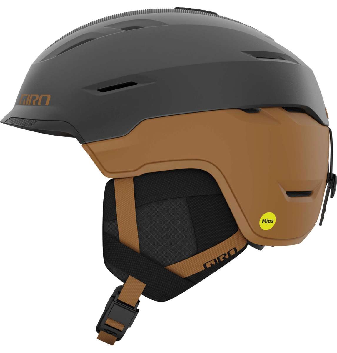 Giro Tor Spherical Helmet 2024 - A matte black helmet with a subtle white logo on the front and ventilation grills along the top edge.